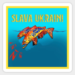 Slava Ukraini Russian Bugs Sticker